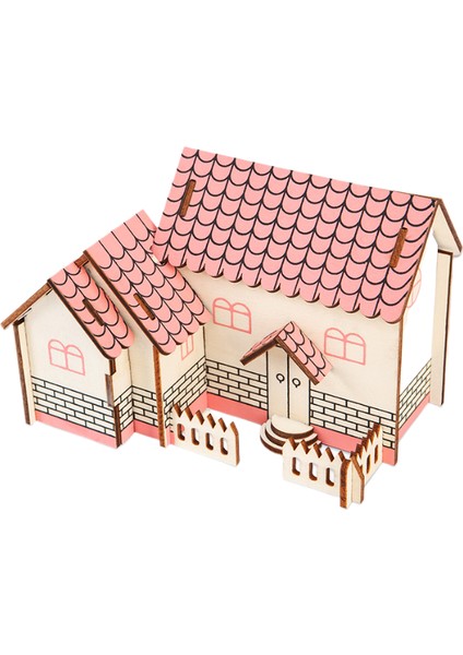 Çocuk Kabini Ahşap Yapboz Üç Boyutlu 3D Montaj Modeli, Erkek Ve Kız Çocukları Için Oyuncaklar Ve ler (Yurt Dışından)