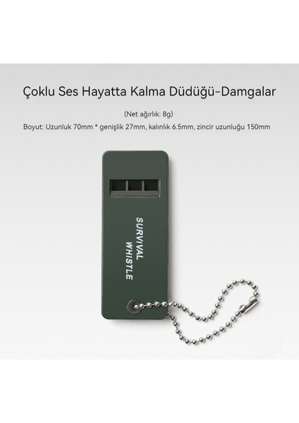 Üç Bantlı Dış Mekan Imdat Düdüğü, Hayat Kurtarıcı Düdük, Ilk Yardım Düdüğü (Yurt Dışından)