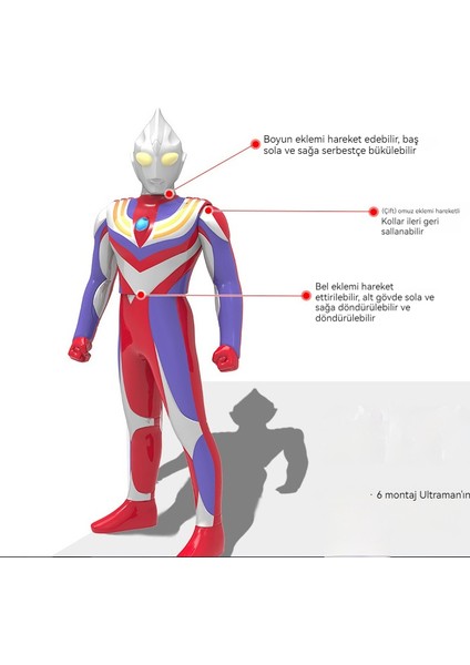Ultraman Tiga Oyuncakları Montajlı Kutulu Eğitici Erkek Ve Çocuk Montaj Ve Sökme Oyuncakları (Yurt Dışından) modelleri