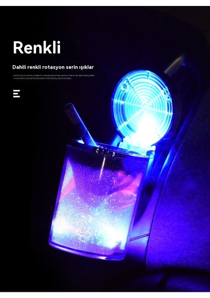 Araba Küllüğü Araba Led Işıkları İle Renkli Küllük (Yurt Dışından) fiyatları