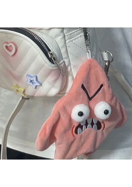 22Cm Hareketli Şiddetli Büyük Yıldız Okul Çantası Süsleme Bebek Peluş Oyuncak Kolye (Yurt Dışından)