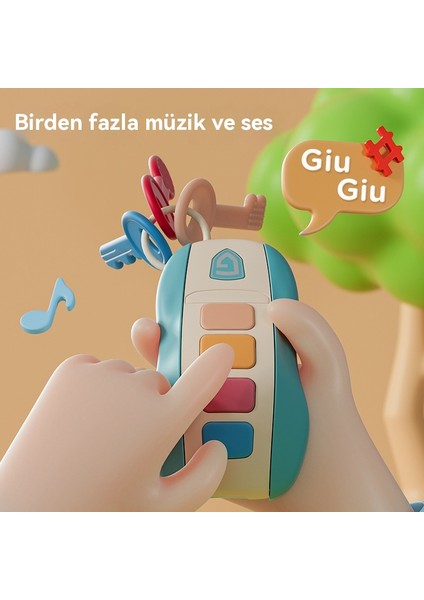 Çocuk Erken Eğitim Simülasyon Araba Uzaktan Kumanda Anahtarı Yumuşak Diş Kaşıyıcı Ithal Edilebilir Oyuncak Bulmaca Müzik (Yurt Dışından) fırsatları