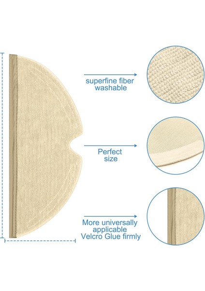 + Max MAX+S5S50S51S55S5 Maxs6s6 Max Robot Süpürge Parçaları Için 10 Adet Yedek Paspas Pedi (Yurt Dışından) indirimleri