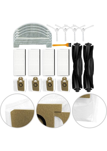 T10 Robot Süpürge Ana Yan Fırça Hepa Filtre Paspas Bezi Toz Torbaları Yedek Parçaları (Yurt Dışından) modelleri