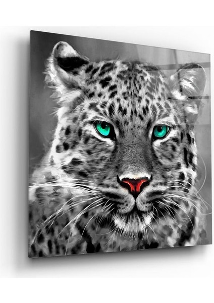 Leopar Cam Tablo | Hediyelik, Dekoratif, Ofis, Mutfak