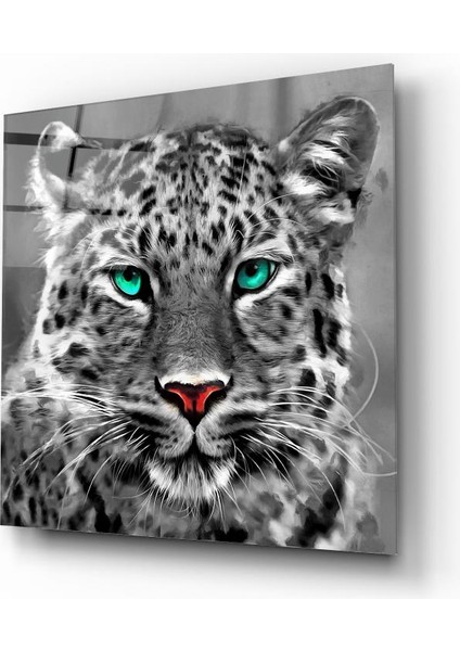 Leopar Cam Tablo | Hediyelik, Dekoratif, Ofis, Mutfak