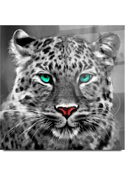 Leopar Cam Tablo | Hediyelik, Dekoratif, Ofis, Mutfak