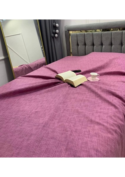 Nivemeshome Mor 160X230 Tek Pike Örtüsü Tek Kişilik