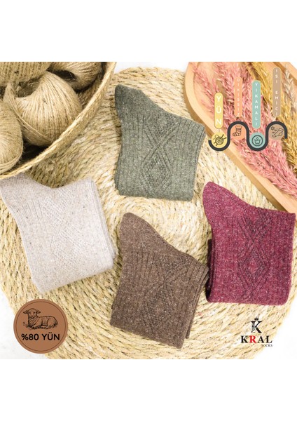 Kadın Kışlık Lambswool Kadınlar Için Termal Etkili Dikişsiz Yün Çorap