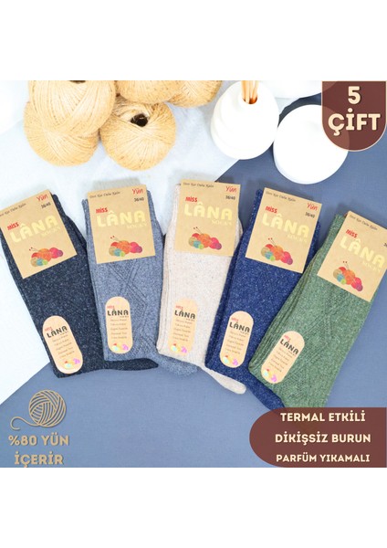 Kadın Kışlık Lambswool Kadınlar Için Termal Etkili Dikişsiz Yün Çorap