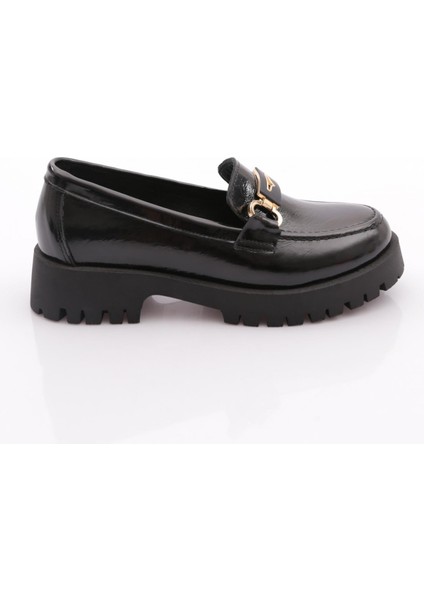 2855 Kadin Tokali Kalin Taban Loafer Ayakkabi