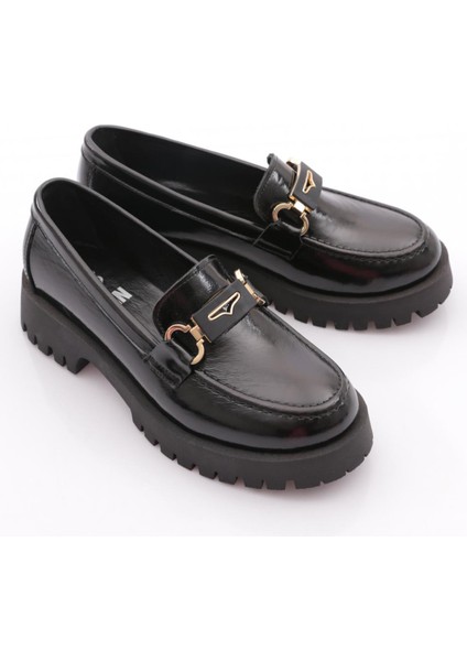 2855 Kadin Tokali Kalin Taban Loafer Ayakkabi