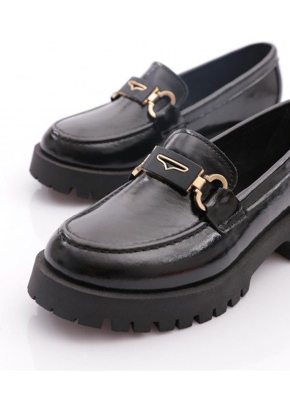 2855 Kadin Tokali Kalin Taban Loafer Ayakkabi