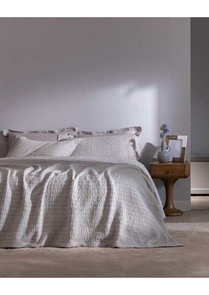 Petite Çift Kişilik Yatak Örtüsü - Gri