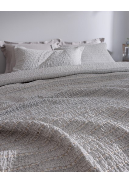 Petite Çift Kişilik Yatak Örtüsü - Gri fırsatları