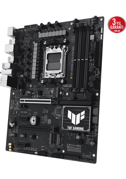 Tuf Gamıng B850-PLUS Wıfı Amd B850 Am5 Ddr5 8000 Dp HDMI 3x M2 Usb3.2 Gen 2x2 Wifi 7 + Bt Aura Rgb 2.5gbit Lan Atx