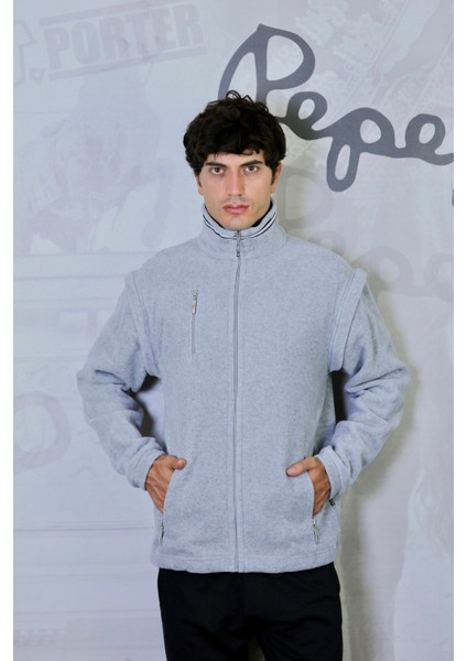 Clementie Hem Yelek Hem Mont 2'si Bir Arada Polar Gri Melanj fiyatları