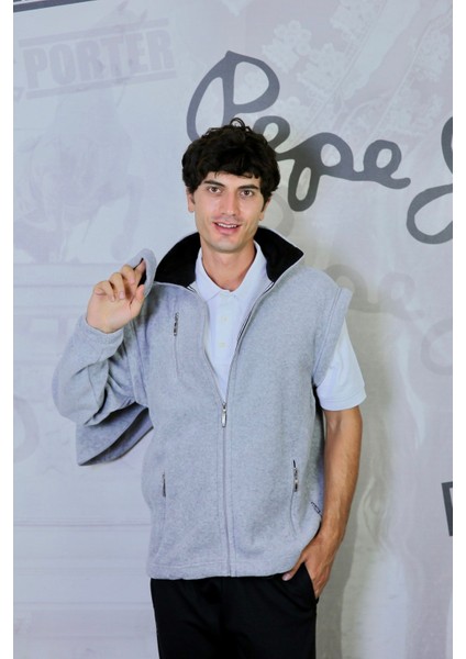 Clementie Hem Yelek Hem Mont 2'si Bir Arada Polar Gri Melanj modelleri