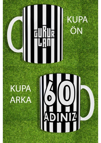 Siyah Beyaz Karakartal Gururlan Kupa Kahve Bardak