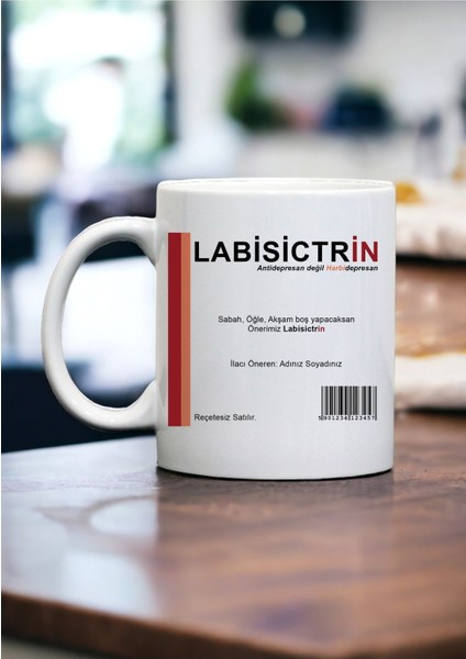 Hemşire, Doktor, Eczacı Labisictirin Ilaç Kupa Kahve Bardak Komik Hediyelik modelleri