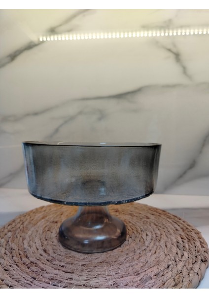 Gleram Ayaklı Kase 21 Cm Füme