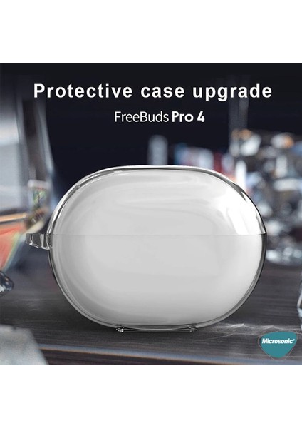 Huawei Freebuds Pro 4 Kılıf Transparent Clear Soft Şeffaf