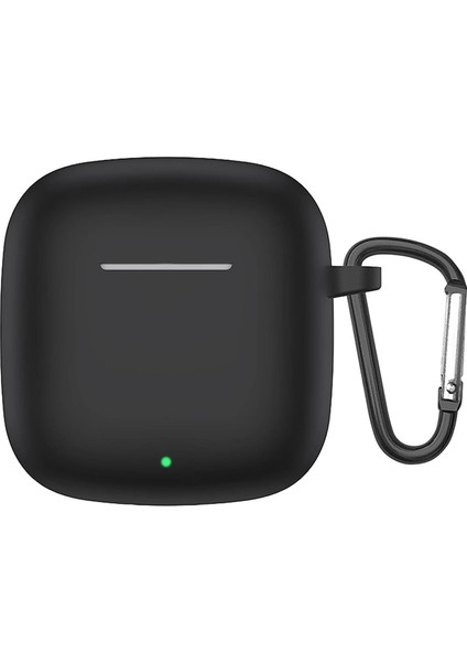 Xiaomi Redmi Buds 3 Kılıf Askılı Mat Silikon Siyah