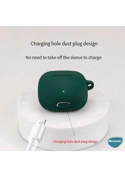 Xiaomi Redmi Buds 3 Kılıf Askılı Mat Silikon Siyah modelleri