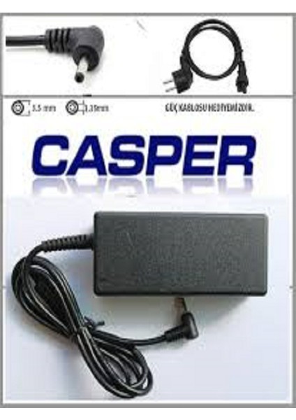 Casper Ile Uyumlu Nirvana F500.1135-8D00T-G-F Uyumlu Adaptör Şarj Aleti Cihazı