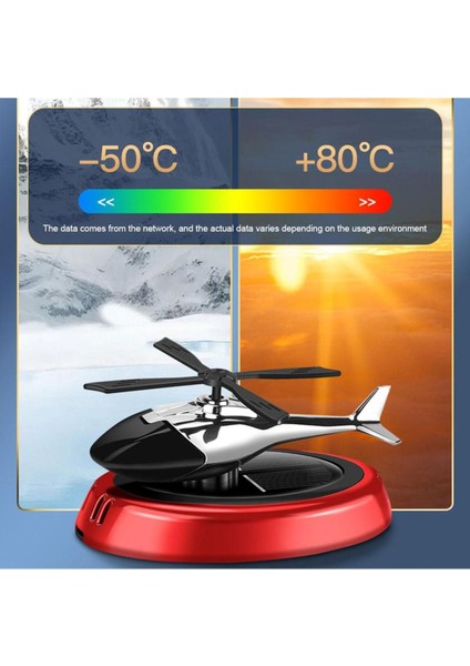 Güneş Enerjili Helikopter Araba Koku Difüzörü Kırmızı fiyatları