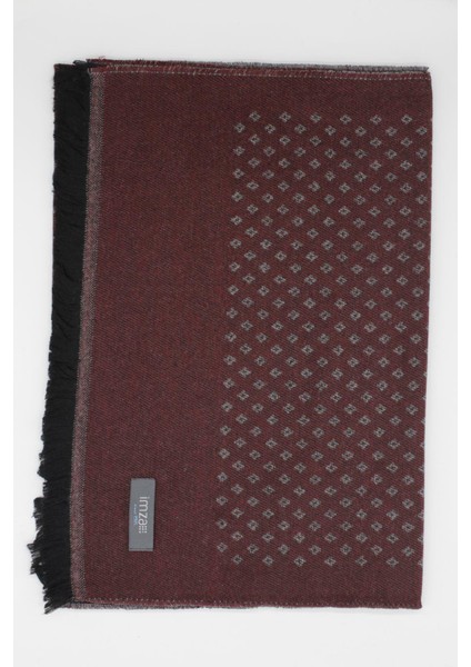 Bordo Desenli Kaşkol 1067245104_900 modelleri