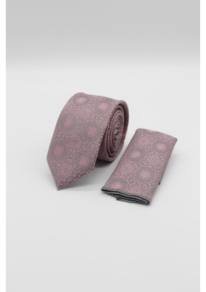 Pembe Desenli 6 cm Kravat 1090245103_965