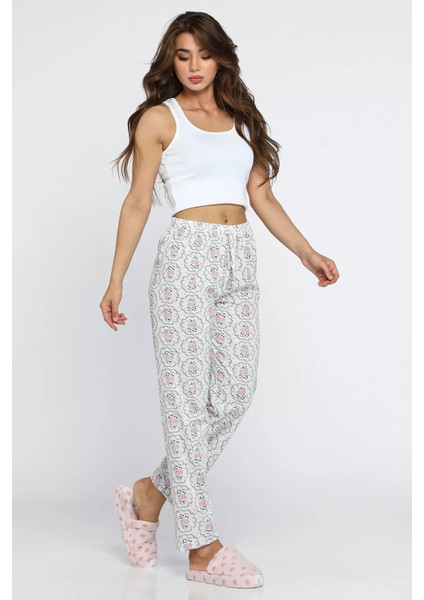 Baskılı Kadın Pijama Altı
