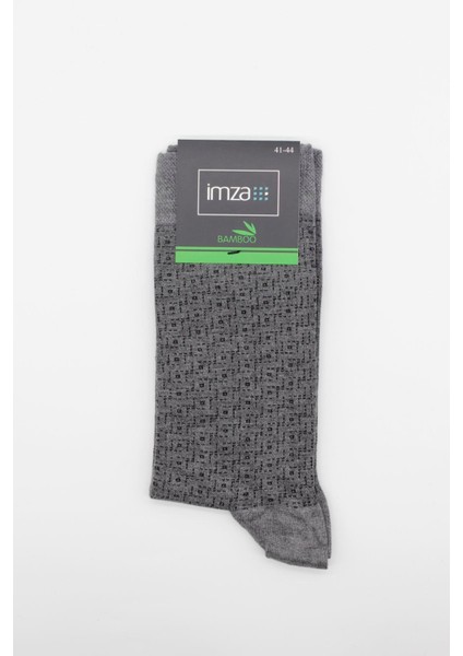 Gri Bambu Desenli Çorap 1060245104