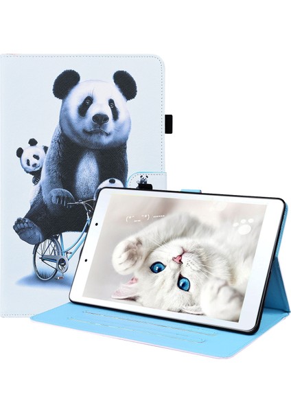 Samsung Galaxy Tab Için A.8.0 2019 Sm-T290 / Sm-T295 Vaka Bilet Panda (Yurt Dışından)