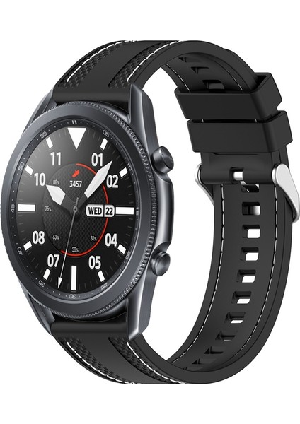 Samsung Galaxy Watch3 45Mm Için Silikon Saat Bandı (Yurt Dışından)