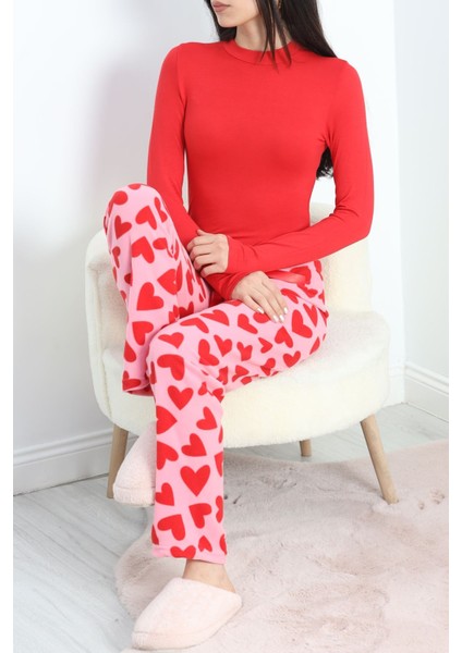 Polar Kumaş Pijama Altı Pembe - 20789.1287.