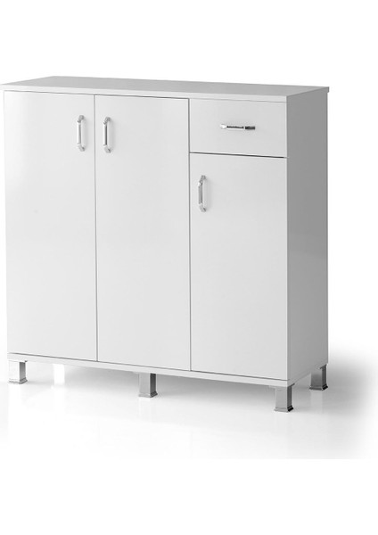 3 Kapaklı Çekmeceli Ayakkabılık 100x37x100