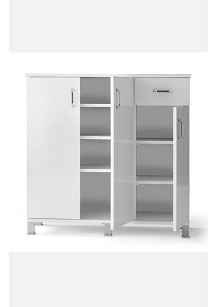 3 Kapaklı Çekmeceli Ayakkabılık 100x37x100
