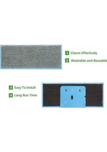 M6 ile Uyumlu Yıkanabilir Islak Paspas Pedlerinin Değiştirilmesi (Yurt Dışından) fırsatları