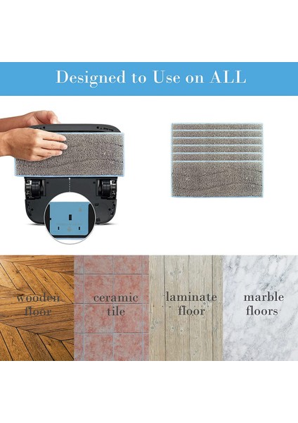 M6 ile Uyumlu Yıkanabilir Islak Paspas Pedlerinin Değiştirilmesi (Yurt Dışından) indirimleri