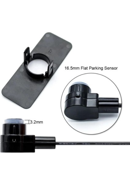 Park Sensörü Ses Ikazlı Lens Görünümlü Yeni Nesil Oem Tip Siyah Sensör