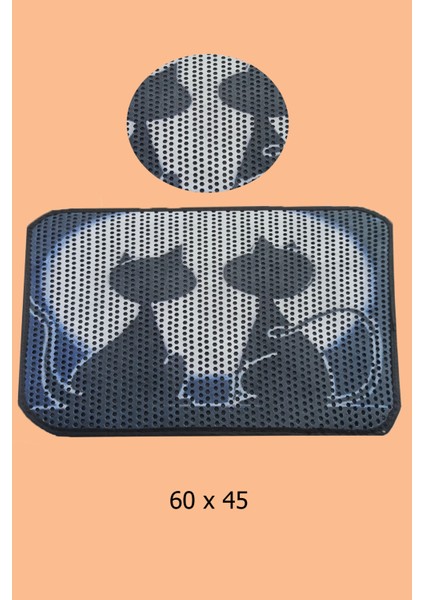 Kedi Tuvaleti Önü Elekli Kedi Kumu Paspası -Kravatlı -(60 x45 cm) fiyatları