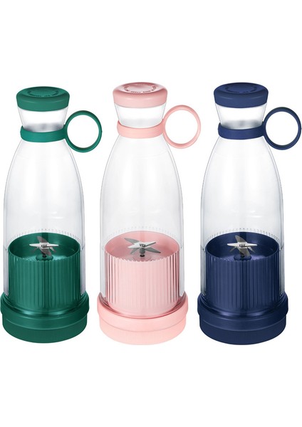 Şarj Edilebilir Mikserler Meyve Sıkacakları Mikserler 6 Bıçaklı Taşınabilir Elektrikli Meyve Sıkacakları Makinesi Meyve Blender Meyve Sıkacakları-Pembe (Yurt Dışından)