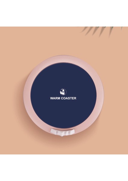 Taşınabilir USB Isıtma Fincan Sıcak 3 Dişli Kahve Kupa Isıtma Coaster Akıllı Termostatik Sıcak Ped Süt Çay Isıtma Pedi-Pembe (Yurt Dışından)