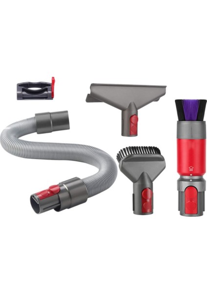 V7 V8 V10 V11 V15 Için Vakum Ataşmanı Traceless Toz Fırçası + Yatak Fırça Başlığı + Uzatma Hortumu + Anahtar Kilidi (Yurt Dışından) modelleri