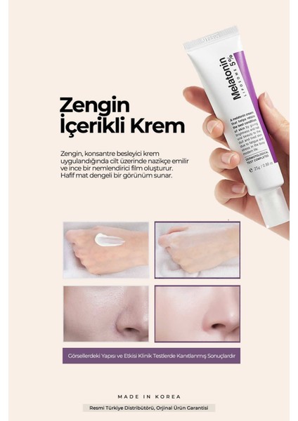 Ciltler Için Besleyici Melatonin Gece Kremi Time Return Cream Tube