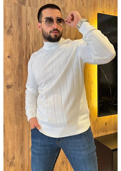 Erkek Yarım Balıkçı Triko Kazak modelleri