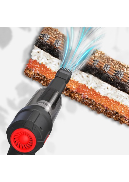 9000PA Kablosuz Araç Süpürgesi Akülü El Otomatik Süpürge Ev ve Araba Çift Kullanımlı Mini Elektrikli Süpürge - Siyah (Yurt Dışından) modelleri