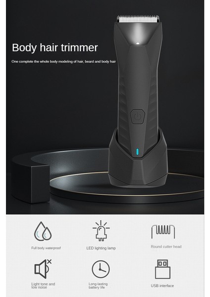 Elektrikli Saç Düzeltici LED Tıraş Makinesi Erkekler Için Vücut Bakımı Kasık ve Top Kasık Saç Düzeltici Değiştirilebilir Seramik Bıçak (Yurt Dışından) indirimleri